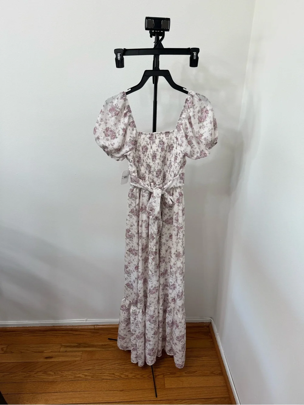 Altar'd State Light Pink Floral Puff-Sleeve Maxi Dress - Picture 5 of 5